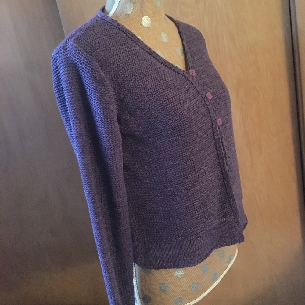 Sigrid Olsen Violet Three Button Cardigan - image 2